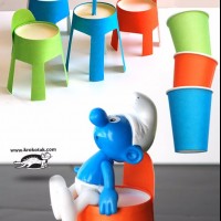 kagit işleri ,artık materyal ,sınıf süsü(1266)