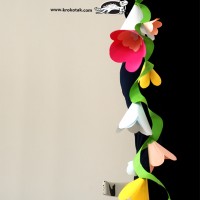 kagit işleri ,artık materyal ,sınıf süsü(493)