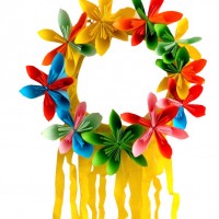 kagit işleri ,artık materyal ,sınıf süsü(507)