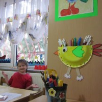 kagit işleri ,artık materyal ,sınıf süsü(540)