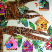 kagit işleri ,artık materyal ,sınıf süsü(572)