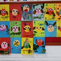 kagit işleri ,artık materyal ,sınıf süsü(591)