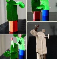 kagit işleri ,artık materyal ,sınıf süsü(620)