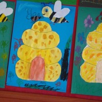 kagit işleri ,artık materyal ,sınıf süsü(622)