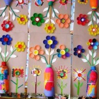 kagit işleri ,artık materyal ,sınıf süsü(645)