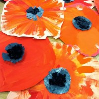 kagit işleri ,artık materyal ,sınıf süsü(650)