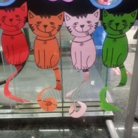 kagit işleri ,artık materyal ,sınıf süsü(651)