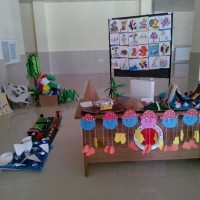 kagit işleri ,artık materyal ,sınıf süsü(659)