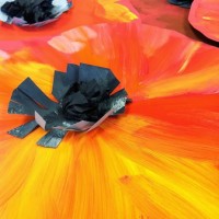 kagit işleri ,artık materyal ,sınıf süsü(680)