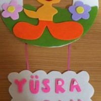 kagit işleri ,artık materyal ,sınıf süsü(703)