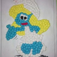 kagit işleri ,artık materyal ,sınıf süsü(711)