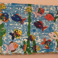 kagit işleri ,artık materyal ,sınıf süsü(718)