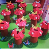 kagit işleri ,artık materyal ,sınıf süsü(723)