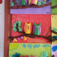 kagit işleri ,artık materyal ,sınıf süsü(739)