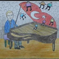 kagit işleri ,artık materyal ,sınıf süsü(743)