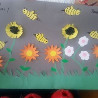 kagit işleri ,artık materyal ,sınıf süsü(754)