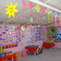 kagit işleri ,artık materyal ,sınıf süsü(759)