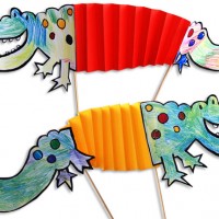 kagit işleri ,artık materyal ,sınıf süsü(790)