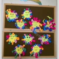 kagit işleri ,artık materyal ,sınıf süsü(824)