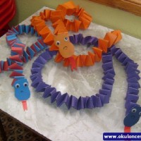 kagit işleri ,artık materyal ,sınıf süsü(901)