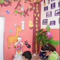 kagit işleri ,artık materyal ,sınıf süsü(915)