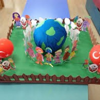 kagit işleri ,artık materyal ,sınıf süsü(952)