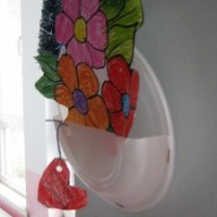 kagit işleri ,artık materyal ,sınıf süsü(989)