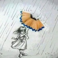 Kağıt katlama buruşturma, yuvarlama, sulu boya  (1009)