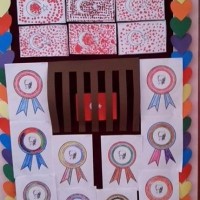 Kağıt katlama buruşturma, yuvarlama, sulu boya  (1049)