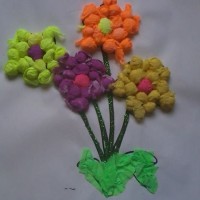 Kağıt katlama buruşturma, yuvarlama, sulu boya  (106)