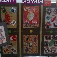 Kağıt katlama buruşturma, yuvarlama, sulu boya  (1070)