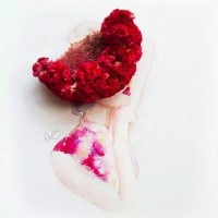 Kağıt katlama buruşturma, yuvarlama, sulu boya  (1076)