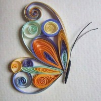 Kağıt katlama buruşturma, yuvarlama, sulu boya  (1093)