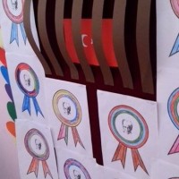 Kağıt katlama buruşturma, yuvarlama, sulu boya  (1104)