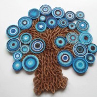 Kağıt katlama buruşturma, yuvarlama, sulu boya  (1129)