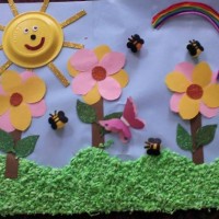 Kağıt katlama buruşturma, yuvarlama, sulu boya  (1207)