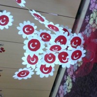 Kağıt katlama buruşturma, yuvarlama, sulu boya  (1208)