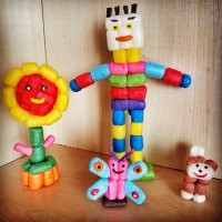 Kağıt katlama buruşturma, yuvarlama, sulu boya  (1214)