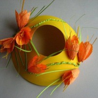 Kağıt katlama buruşturma, yuvarlama, sulu boya  (1217)