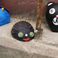 Kağıt katlama buruşturma, yuvarlama, sulu boya  (130)