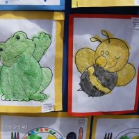 Kağıt katlama buruşturma, yuvarlama, sulu boya  (140)