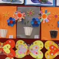 Kağıt katlama buruşturma, yuvarlama, sulu boya  (152)