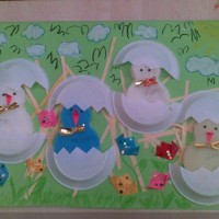 Kağıt katlama buruşturma, yuvarlama, sulu boya  (154)