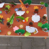 Kağıt katlama buruşturma, yuvarlama, sulu boya  (162)