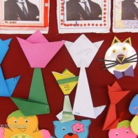 Kağıt katlama buruşturma, yuvarlama, sulu boya  (172)