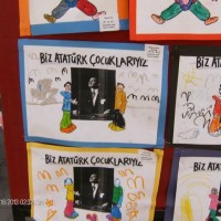 Kağıt katlama buruşturma, yuvarlama, sulu boya  (182)