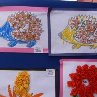 Kağıt katlama buruşturma, yuvarlama, sulu boya  (190)