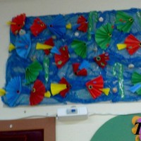 Kağıt katlama buruşturma, yuvarlama, sulu boya  (205)