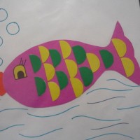 Kağıt katlama buruşturma, yuvarlama, sulu boya  (207)