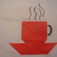 Kağıt katlama buruşturma, yuvarlama, sulu boya  (222)